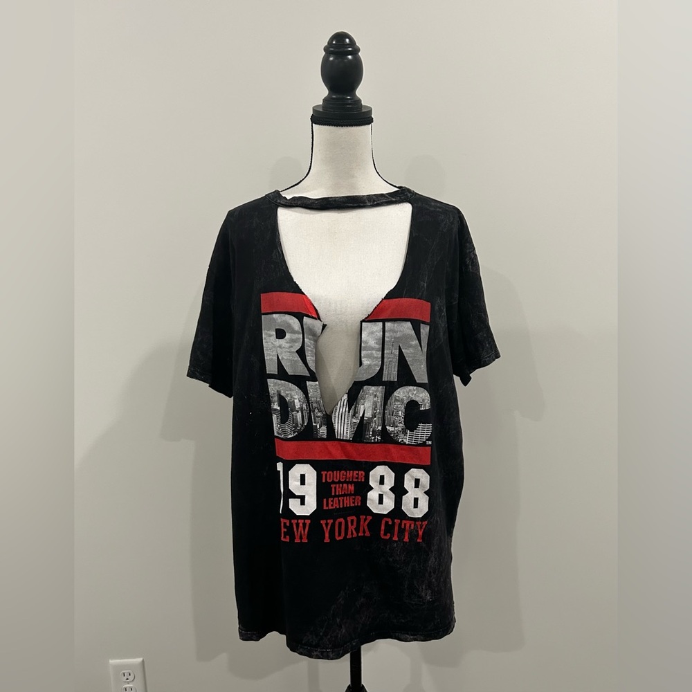 Run DMC Distressed Tee